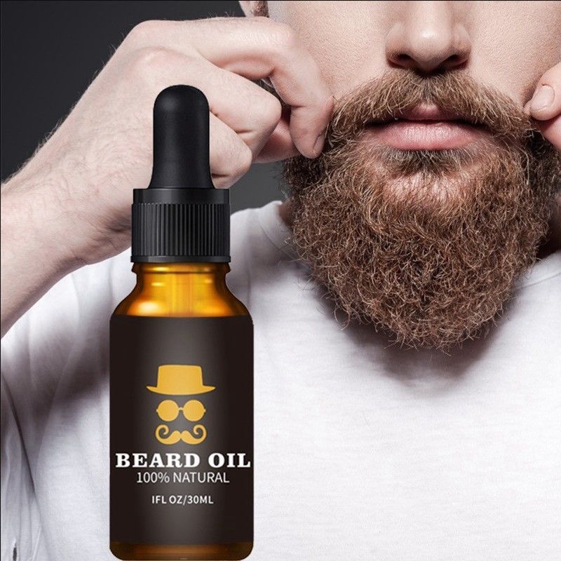 El aceite de crecimiento de la barba para hombres promueve el crecimiento y fortalece la barba