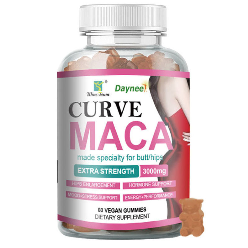 Aumente su inmunidad con 24 meses de vida útil Maca Gummies OEM dulces suaves personalizados