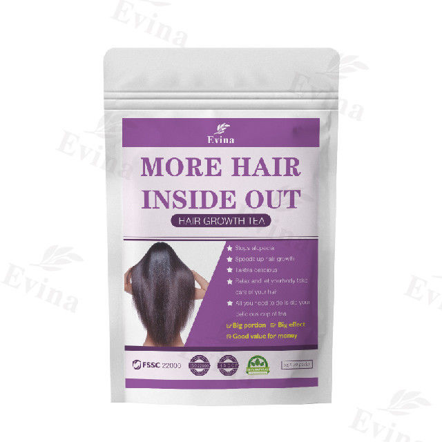 Suplemento de té natural y orgánico para el crecimiento rápido del cabello.