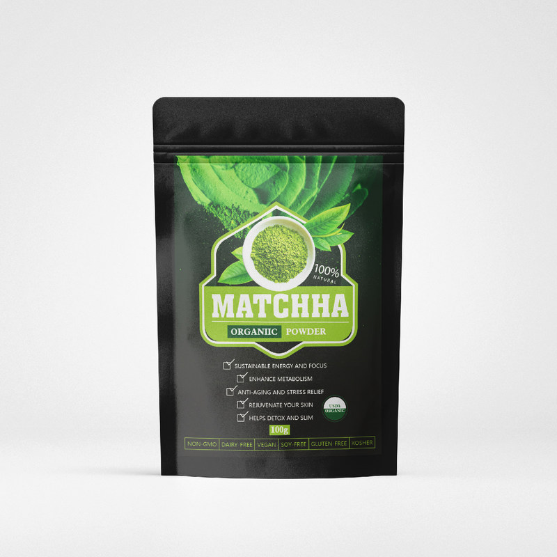 Polvo de matcha orgánico 100% natural para la ceremonia tradicional de té japonesa