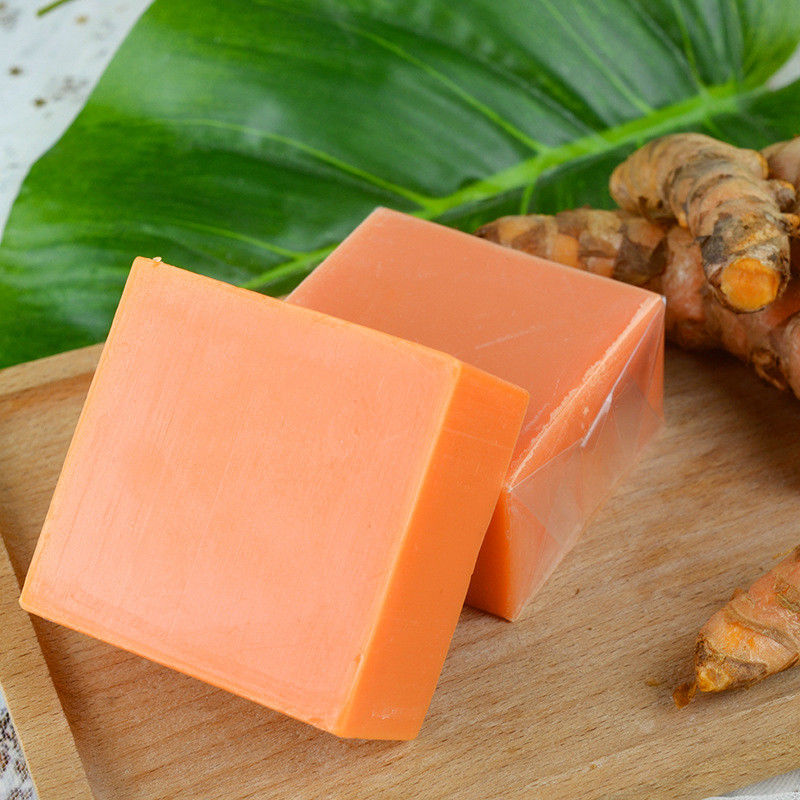 Jabón de jengibre orgánico con cúrcuma para piel sensible, suavizante y limpiador vaginal